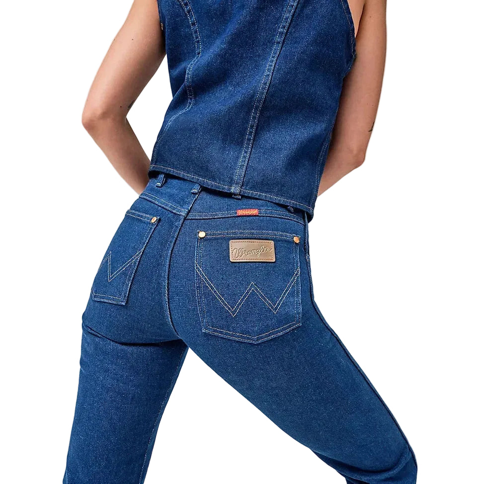 Wrangler Women's Cowboy Cut Slim Fit Jeans - Prewashed Indigo - Irvine Tack & Western Wear