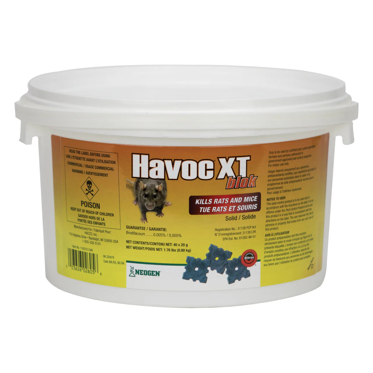 Havox-XT Blok Rodent Control Blocks