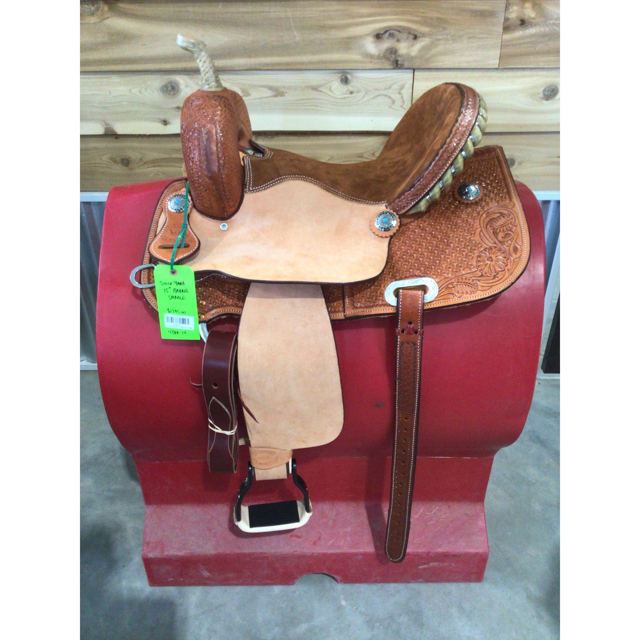 Stock Yard Barrel 15" Barrel Saddle