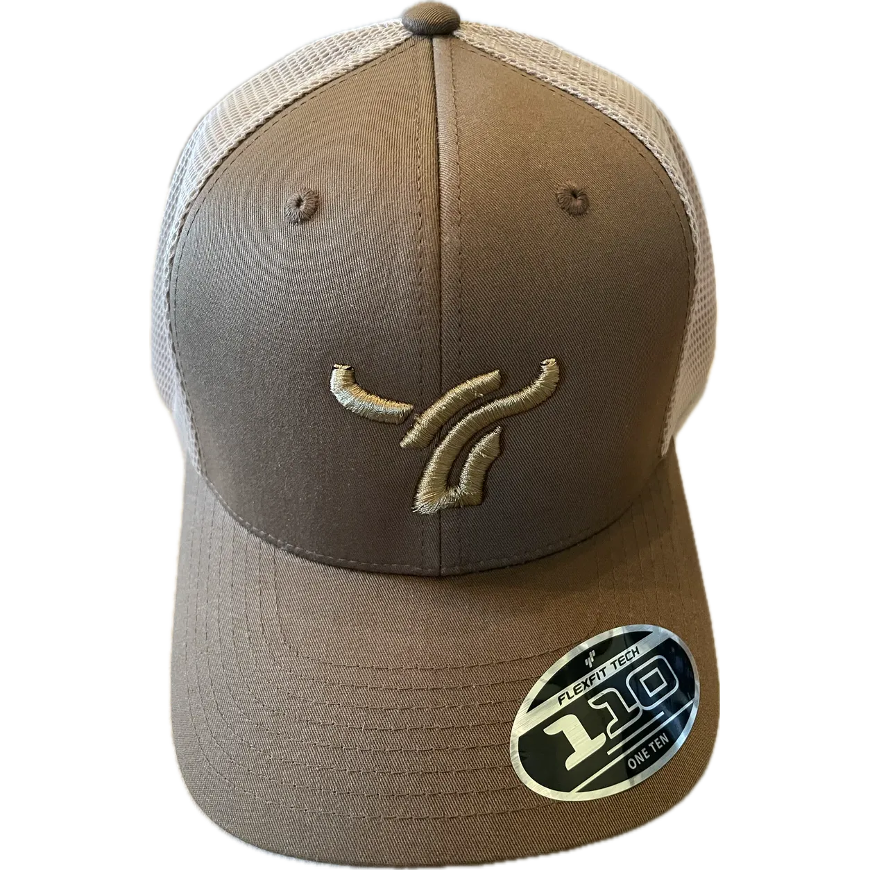 B8 Ranch Apparel 110 Flexfit Snapback with Large Logo - Light brown/Tan