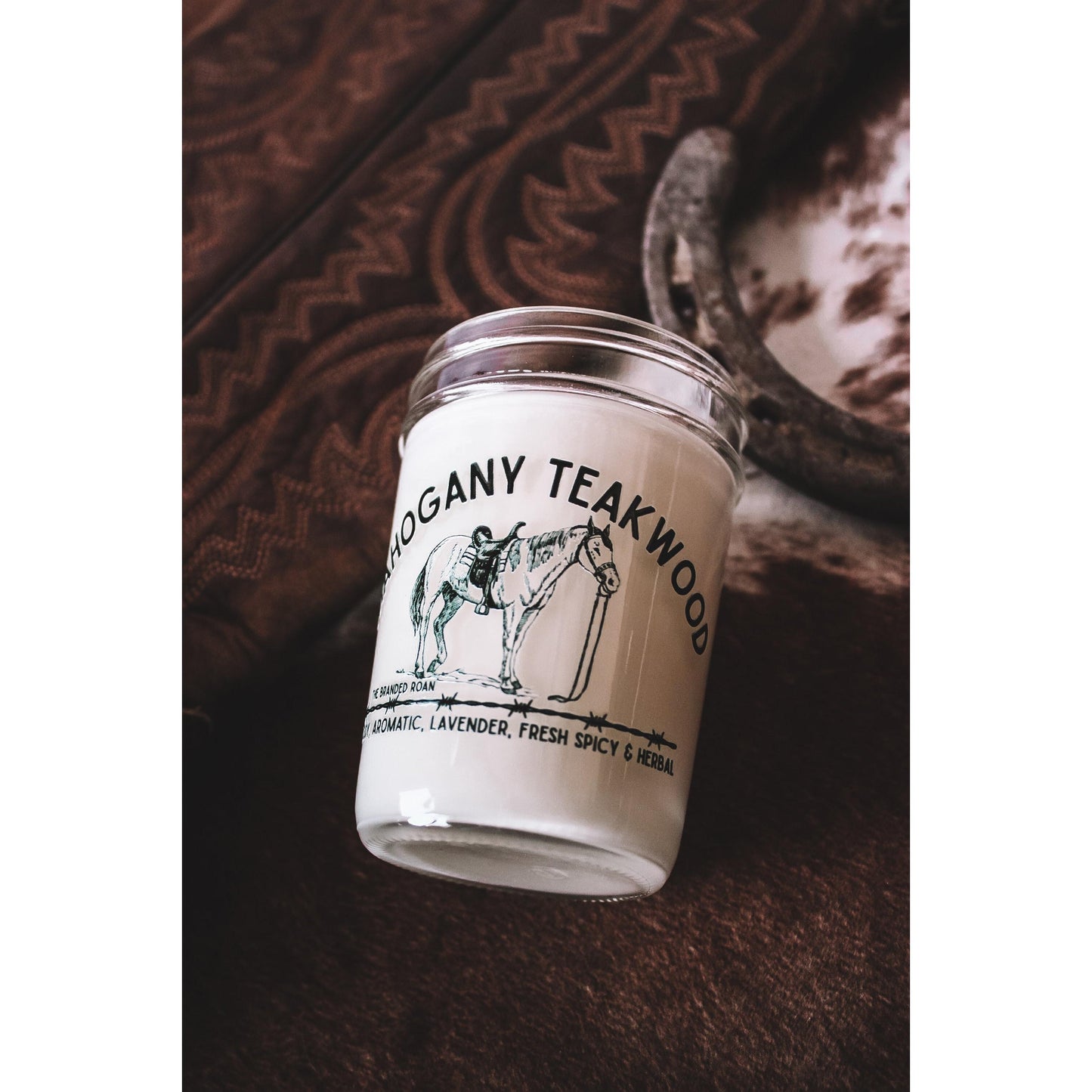 8oz Mahogany Teakwood Candle