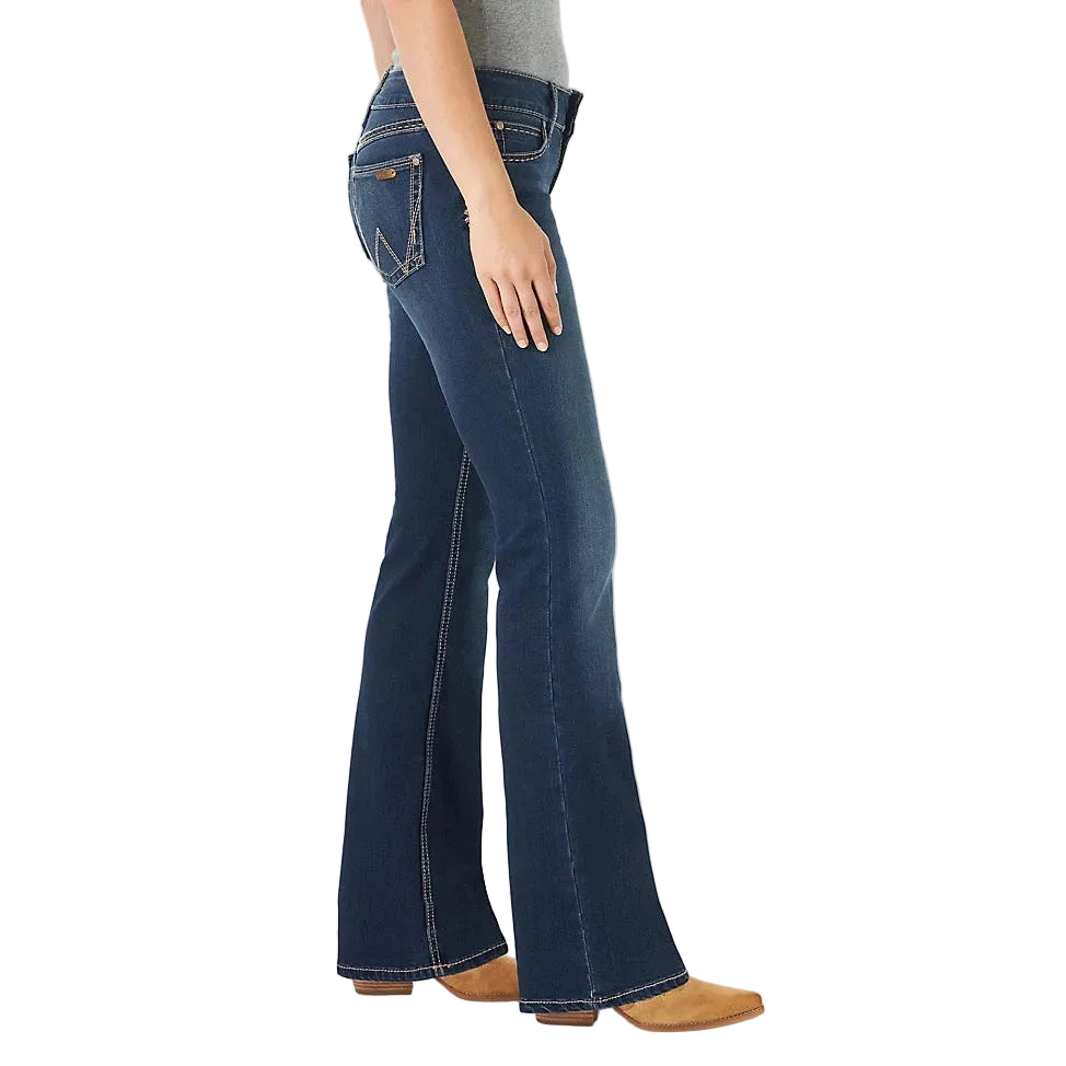 Wrangler Women's Retro Mae Mid Rise Bootcut Jeans - HT Wash - Irvine Tack & Western Wear