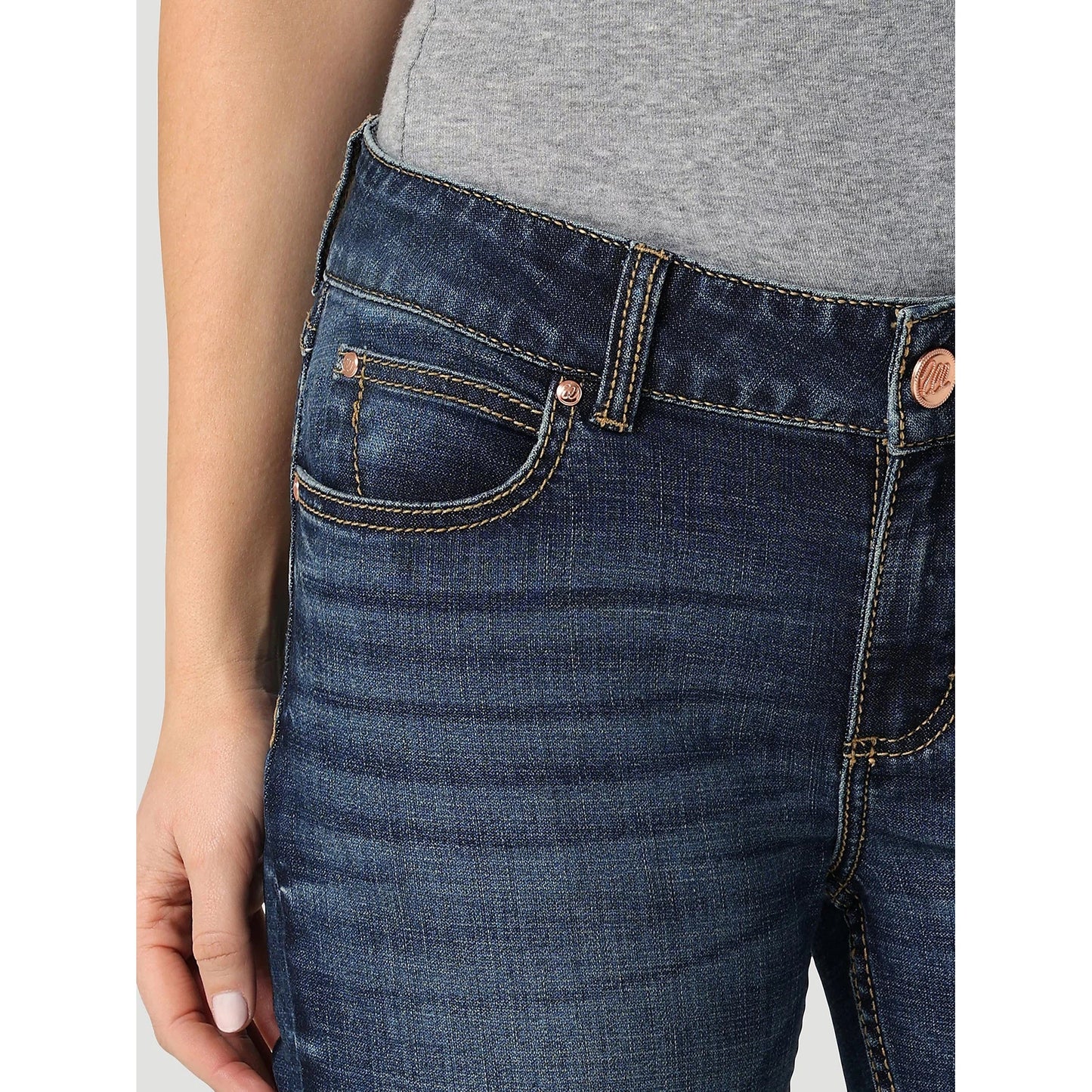 Wrangler Women's Retro Mae Mid Rise Bootcut Jeans - MS Wash