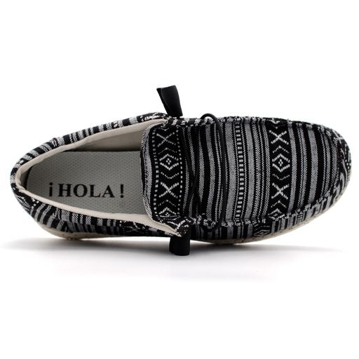 Laforst Women's Hermosa Comfort Hola Shoes - Black/White Aztec