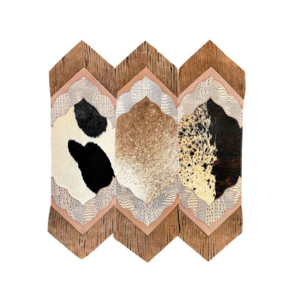 D2W Trading Mini Table Runner Model 2 Plain with Fringe