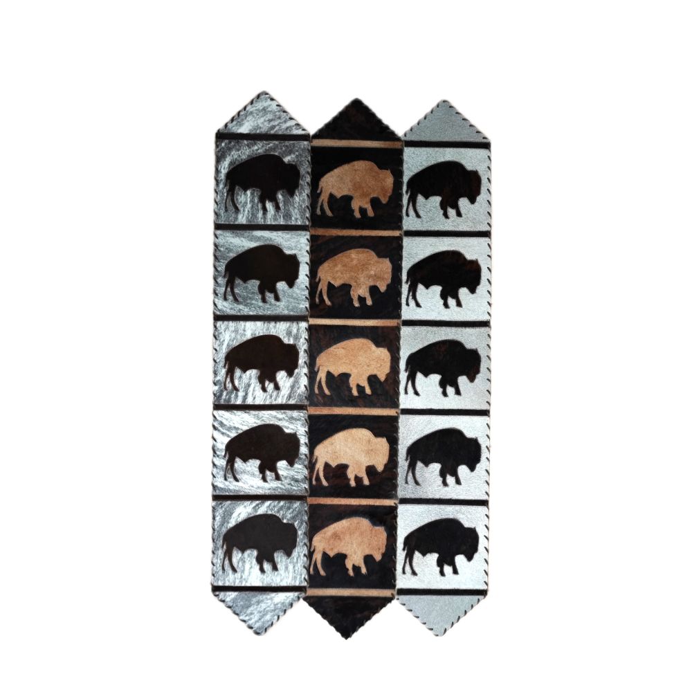 D2W Trading Table Runner Model 1- Bison with Laced Border