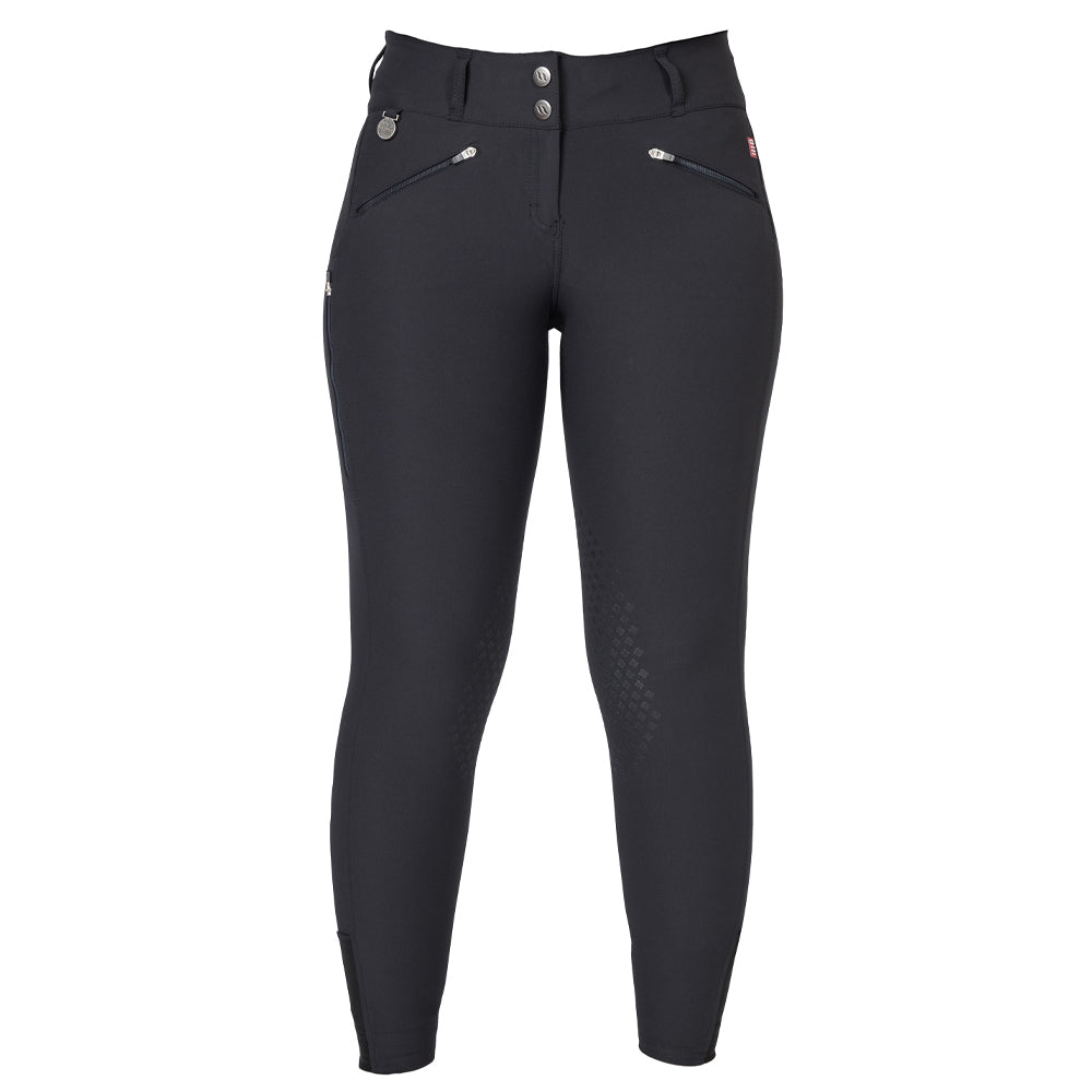 Back On Track Women's Katie Knee Patch Breeches - Black