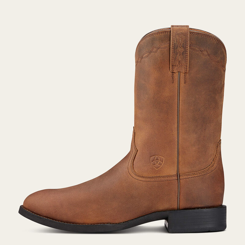 Ariat Men's Heritage Roper Western Boots - Distressed Brown