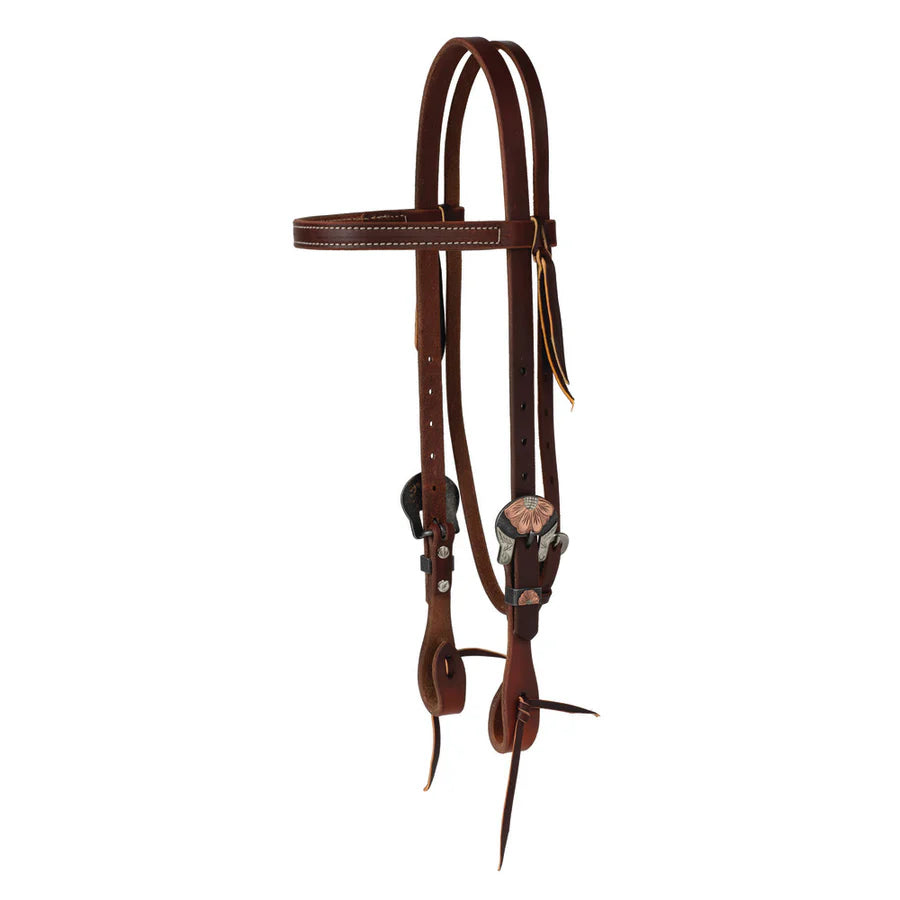 Weaver Work Tack Browband Headstall-Flower