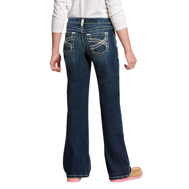 Ariat REAL Entwined Boot Cut Girl's Jean - Dresden - Irvine Tack & Western Wear