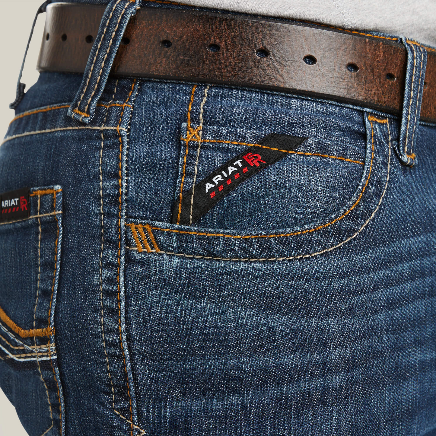 Ariat Men's Fire Resistant M4 Relaxed Stretch DuraLight Jett Boot Cut Jeans - Airway