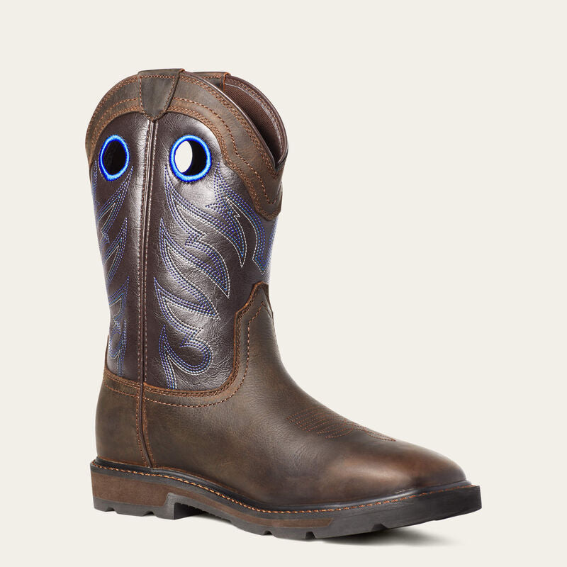 Ariat Men's Groundwork Waterproof Work Boots - Dark Brown