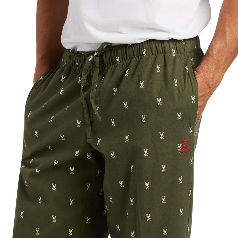 Ariat Men's PJ Pant Hemlock Reindeer