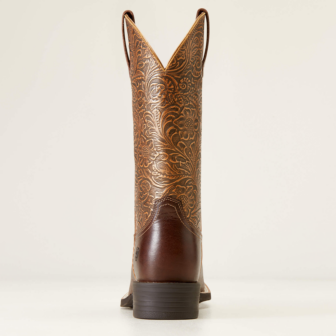 Ariat Women's Round Up Wide Square Toe Western Boot - Arizona Brown