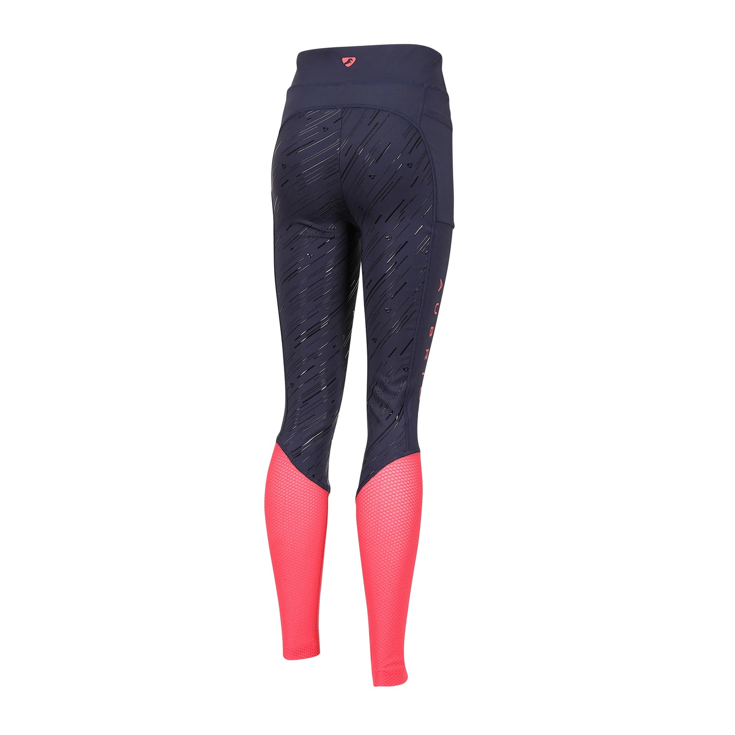 Aubrion Rhythm Mesh Riding Tights - Young Rider - Navy