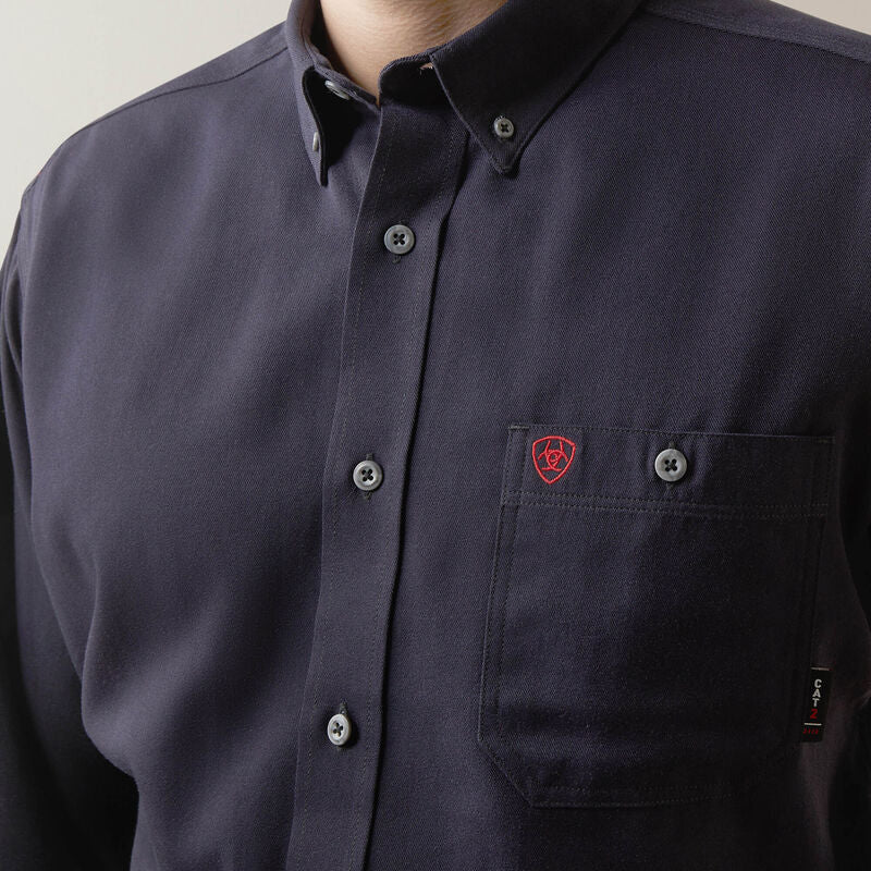 Ariat Mens FR Inherant Work Shirt - Navy Heather