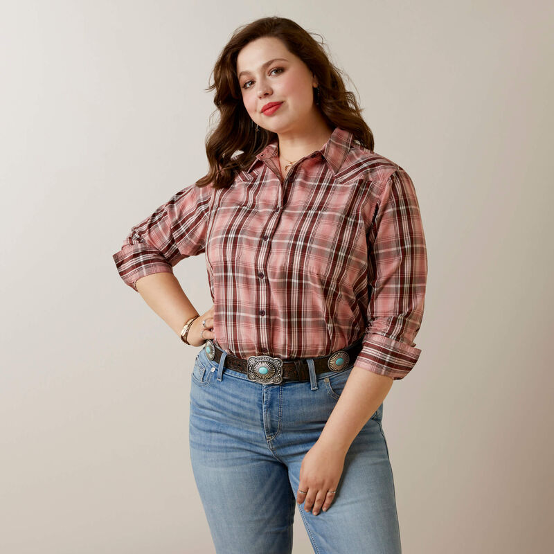Ariat Women's REAL Billie Rae Shirt - Saguaro Plaid