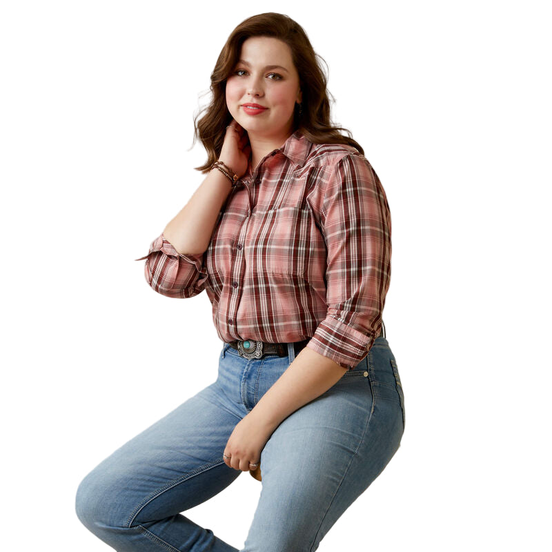 Ariat Women's REAL Billie Rae Shirt - Saguaro Plaid