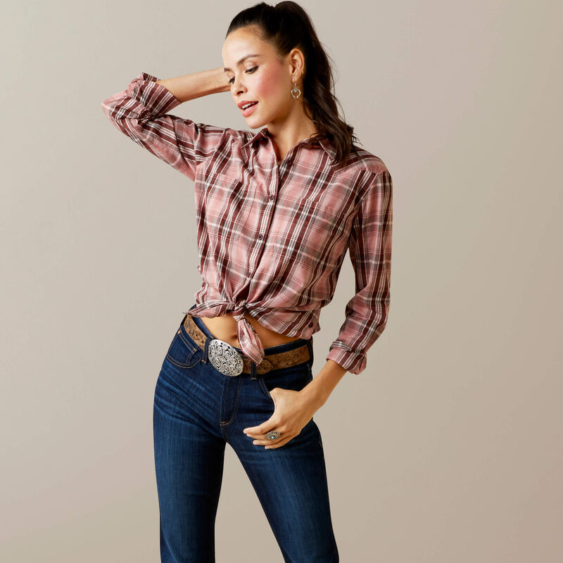 Ariat Women's REAL Billie Rae Shirt - Saguaro Plaid
