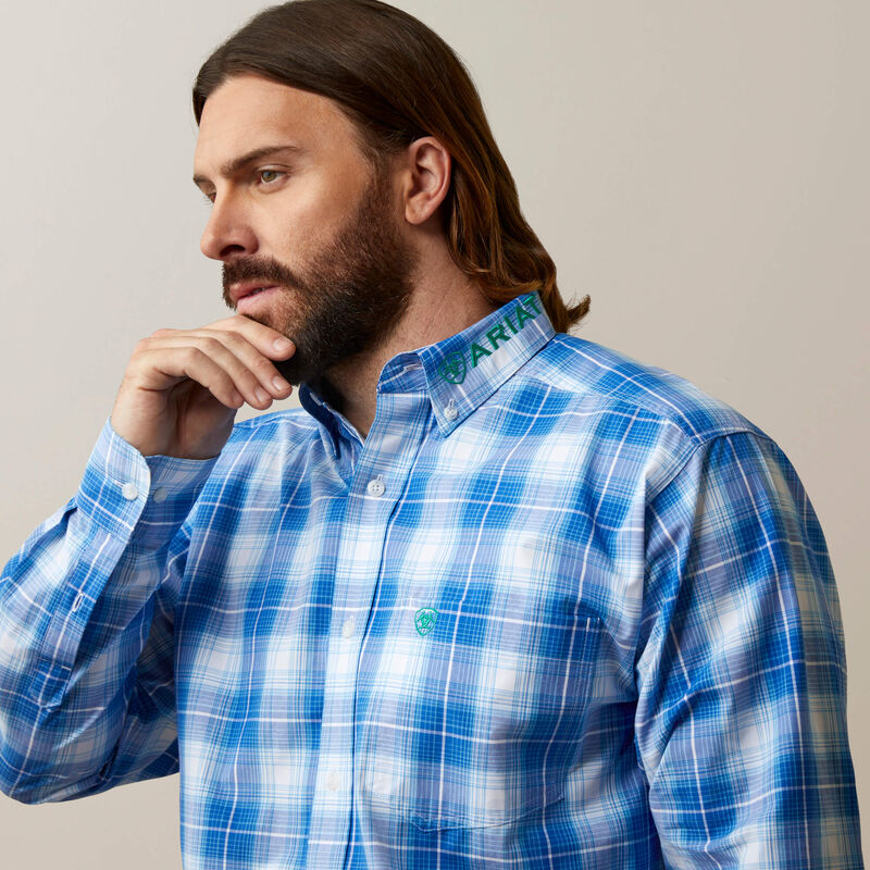 Ariat Men's Pro Series Team Daxton Classic Fit Shirt - Blue