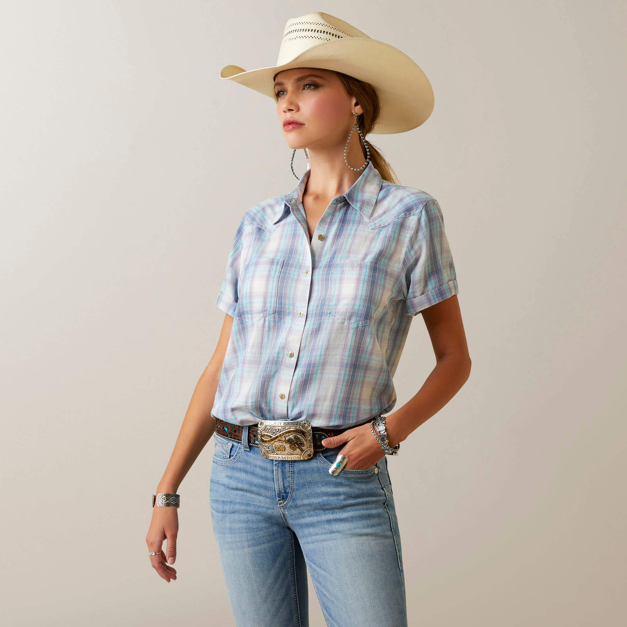 Ariat Women's Real Billie Jean Shirt - Summertime Plaid