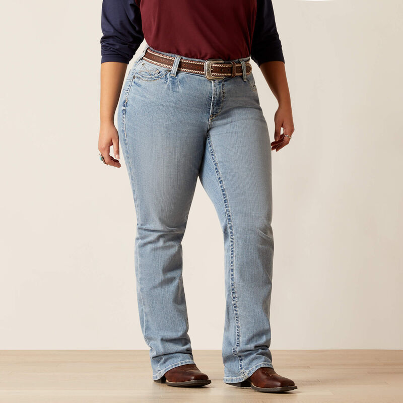 **Ariat Women's REAL Mid Rise Kehlani Boot Cut Jeans - Colorado
