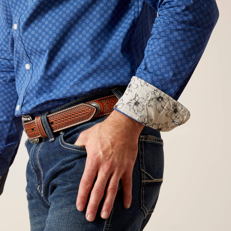 Ariat Men's Maxwell Modern Fit Long Sleeve Shirt - Blue