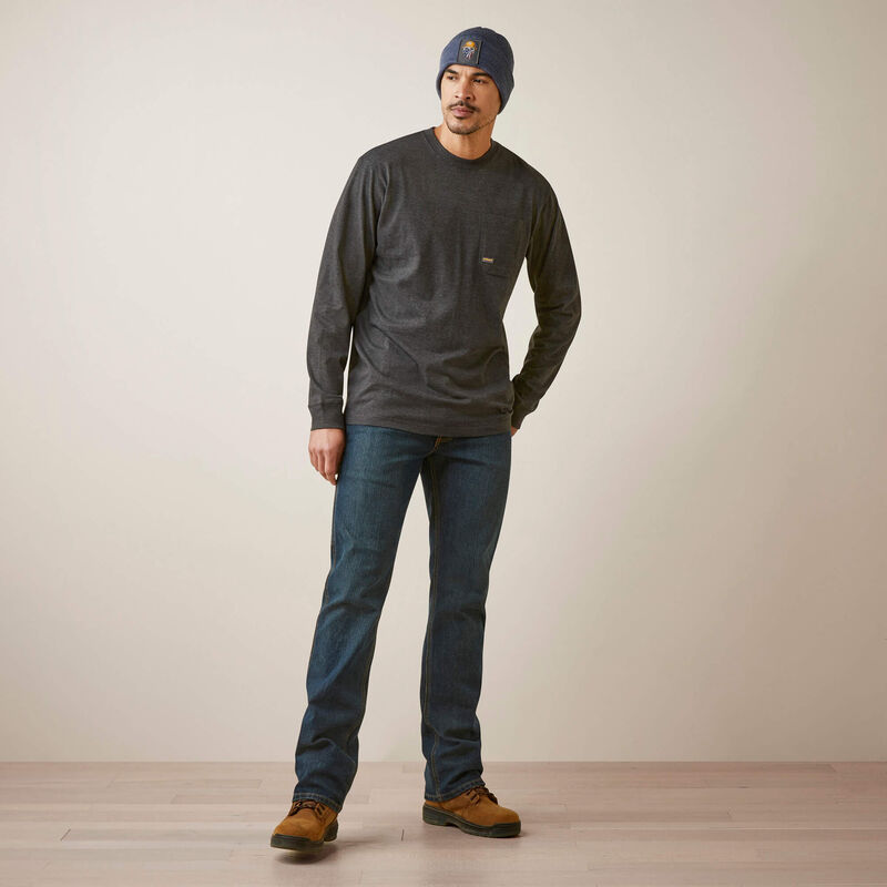 Ariat Men's Rebar Cotton Strong Shock Fire - Charcoal Heather