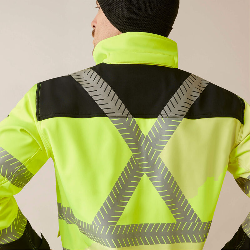 Ariat Men's Rebar Hi-Vis Softshell Jacket Hi-Vis Yellow