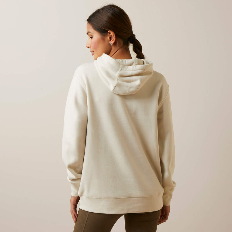 Ariat Women's REAL Fading Lines Hoodie - White Onyx