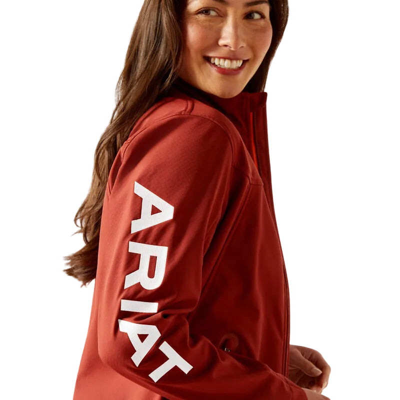 Ariat Women's New Team Softshell Jacket - Fired Brick