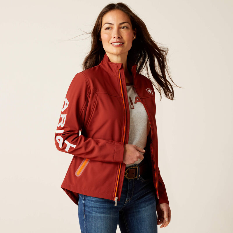Ariat Women's New Team Softshell Jacket - Fired Brick
