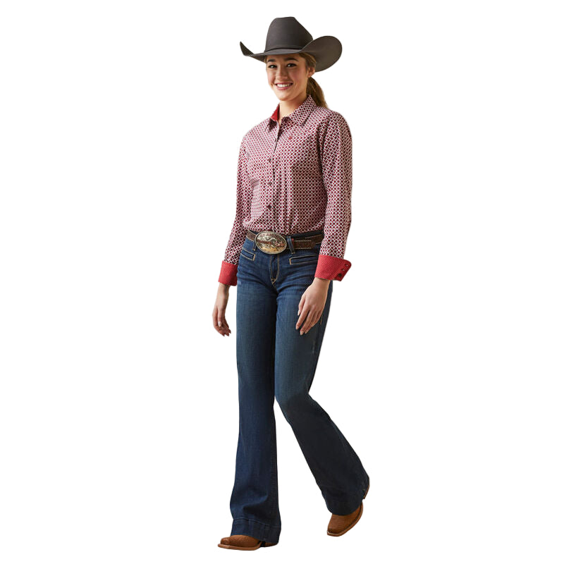 Ariat Women's Wrinkle Resist Kirby Stretch Shirt - Raleigh Geo