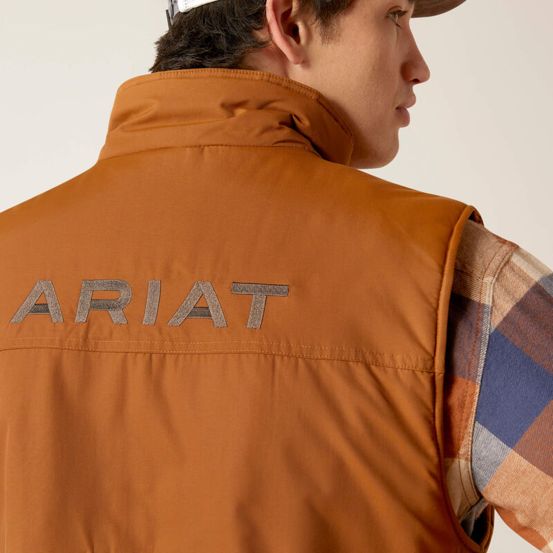 Ariat Men's Team Logo Insulated Vest - Chestnut