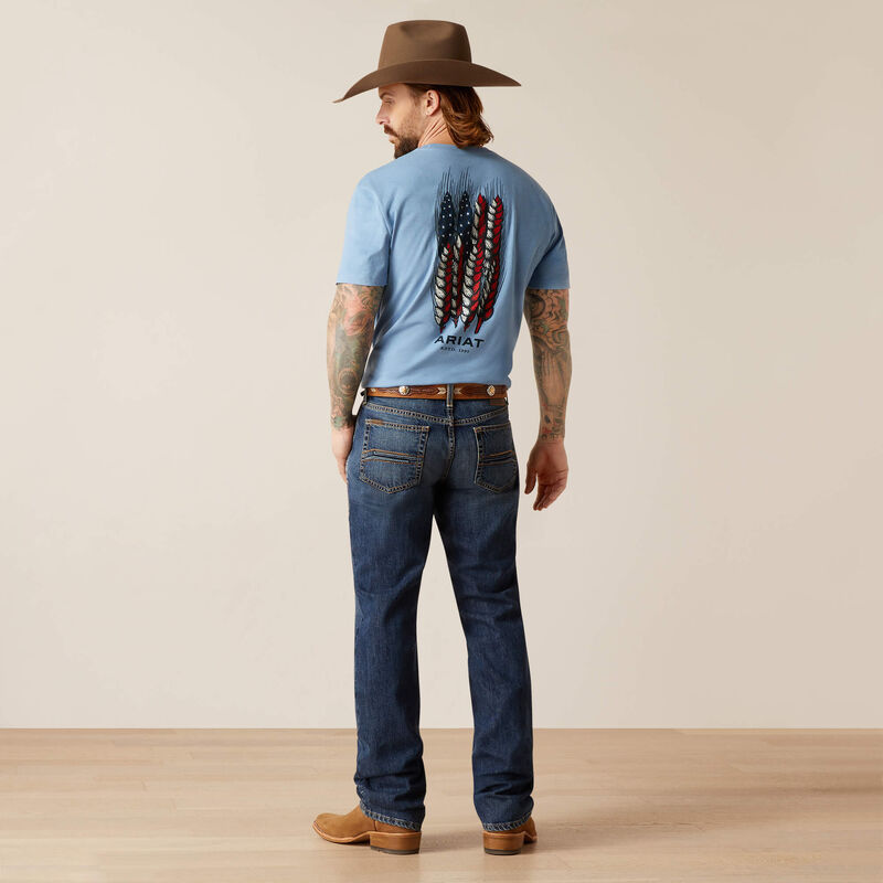 Ariat Men's M1 Vintage Pete Straight Leg Jeans-Livermore