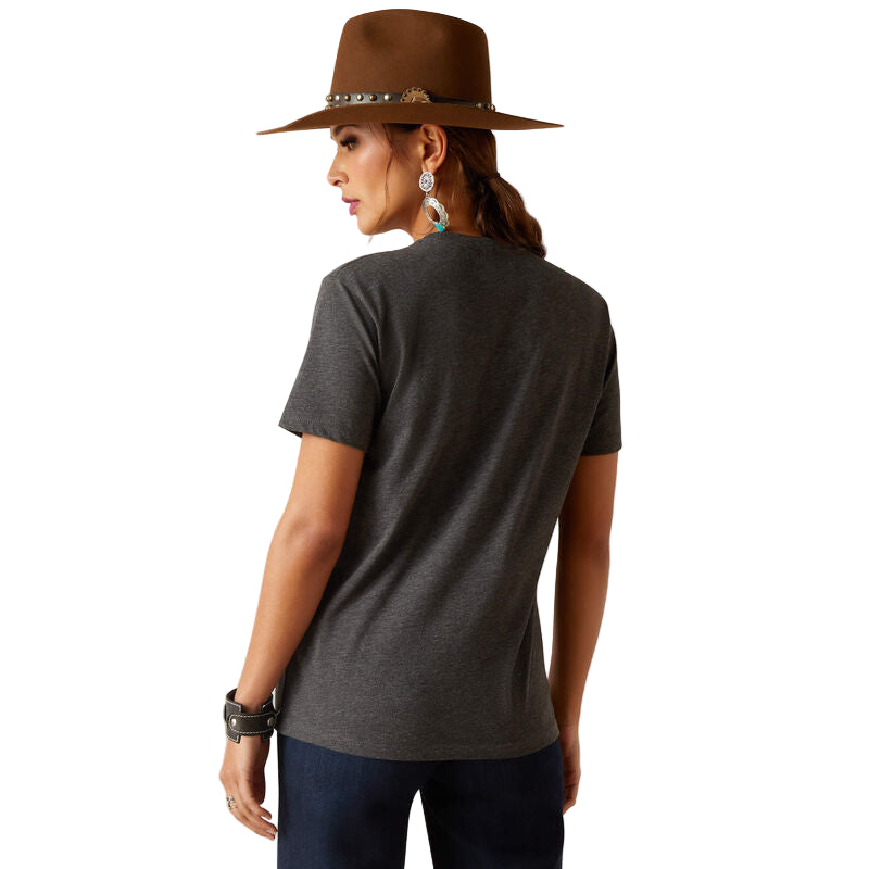 Ariat Unisex Sendero King Cow T-Shirt - Charcoal Heather