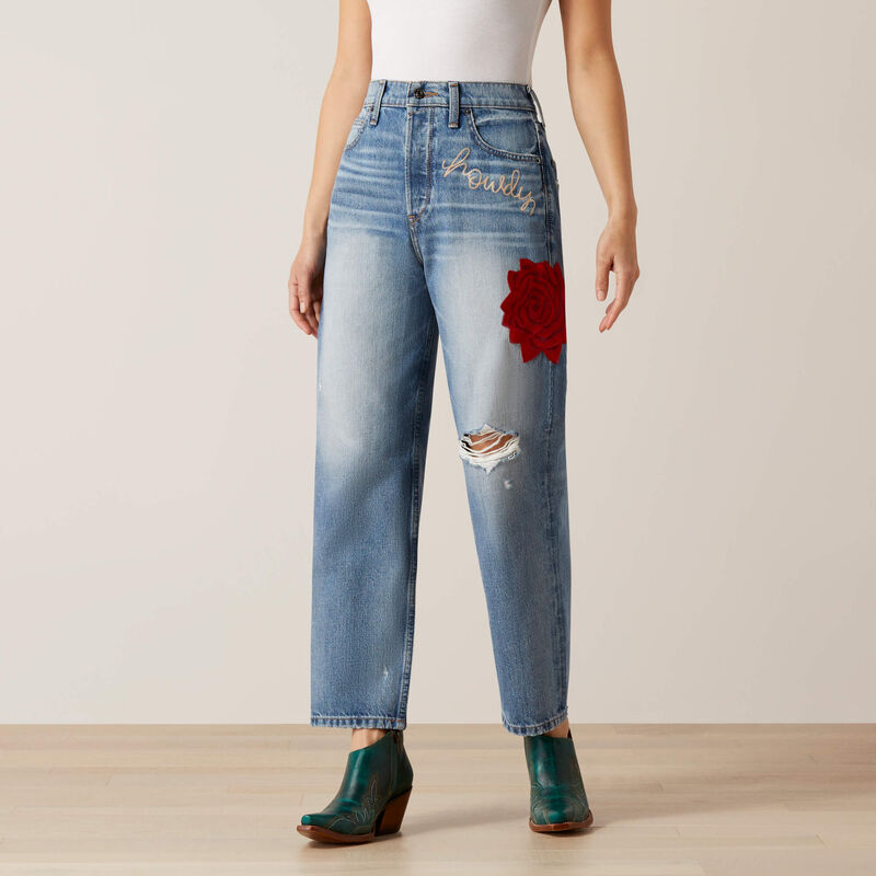 Ariat Women's Ultra High Rise Quincy Tomboy Straight Jeans - Dominca