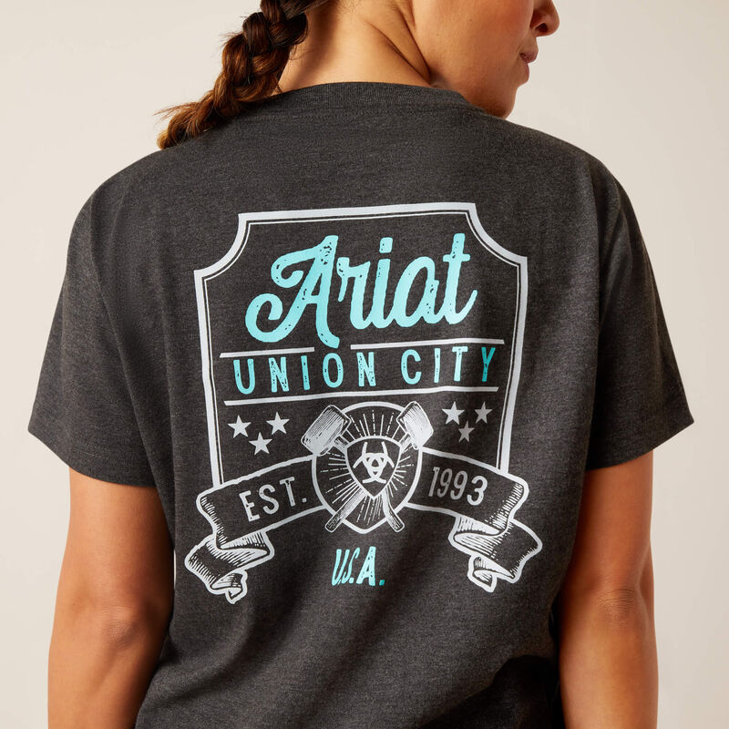 Ariat Women's Rebar Cotton Strong HQ SS T-Shirt - Charcoal Heather