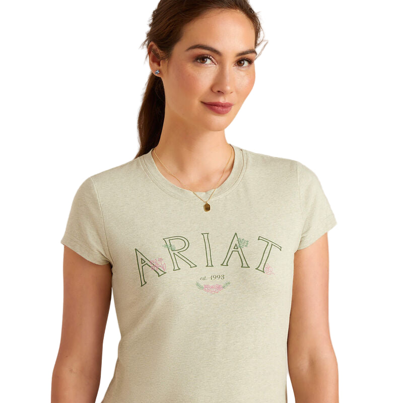 Ariat Women's Posey Short Sleeve T-Shirt - Heather Laurel Green