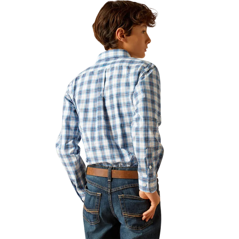 Ariat Boy's Pro Series Phoenix Classic Fit Shirt - Blue