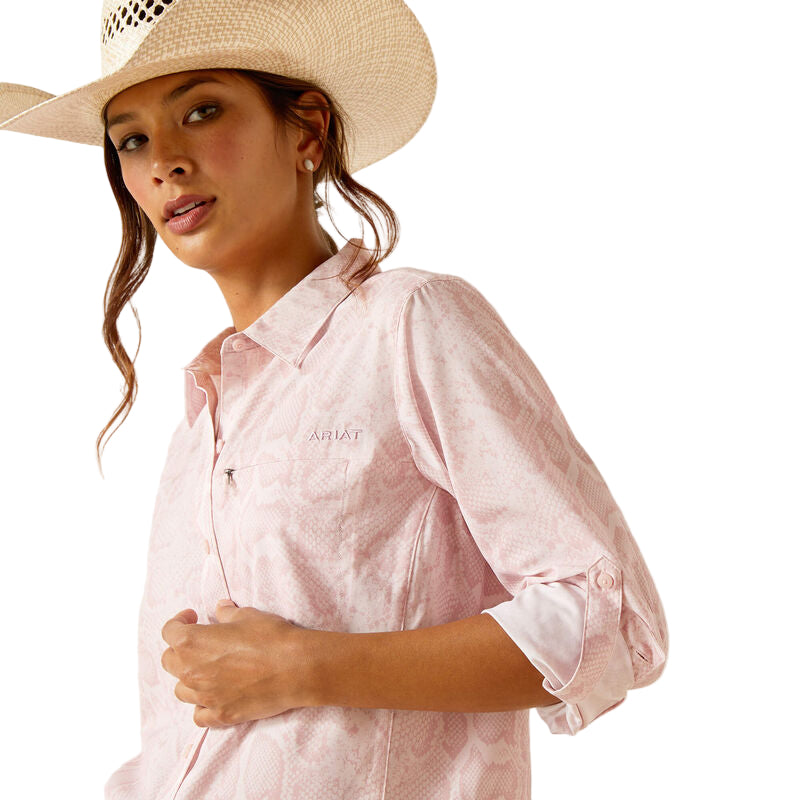 Ariat Women's VentTEK Long Sleeve Shirt - Pink Boa