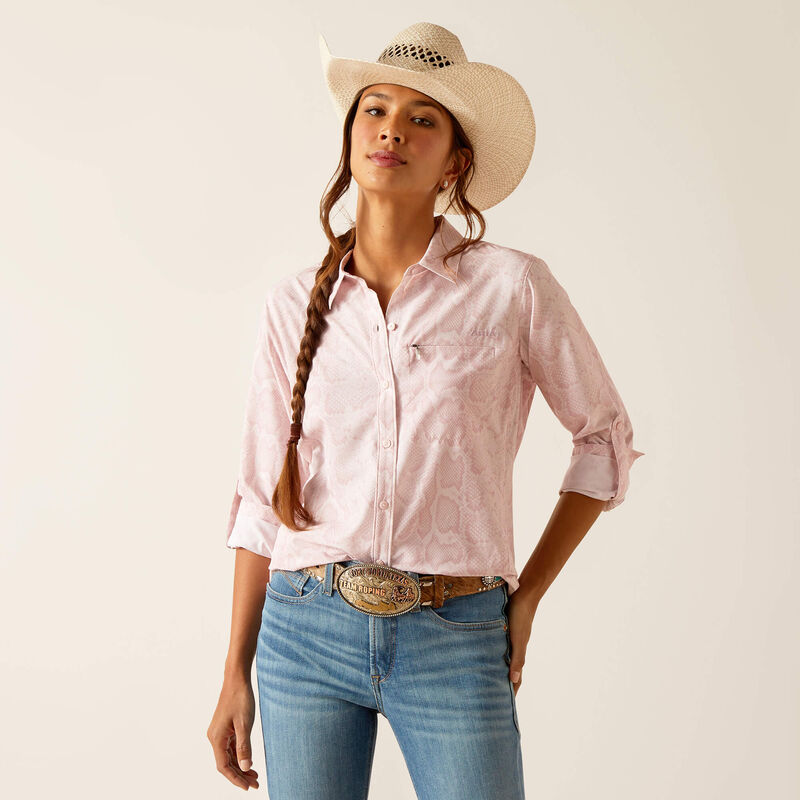 Ariat Women's VentTEK Long Sleeve Shirt - Pink Boa