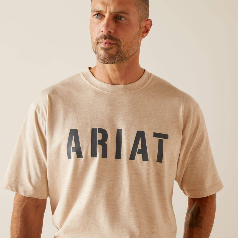 Ariat Men's Rebar Cotton Strong T-Shirt - Oat Heather