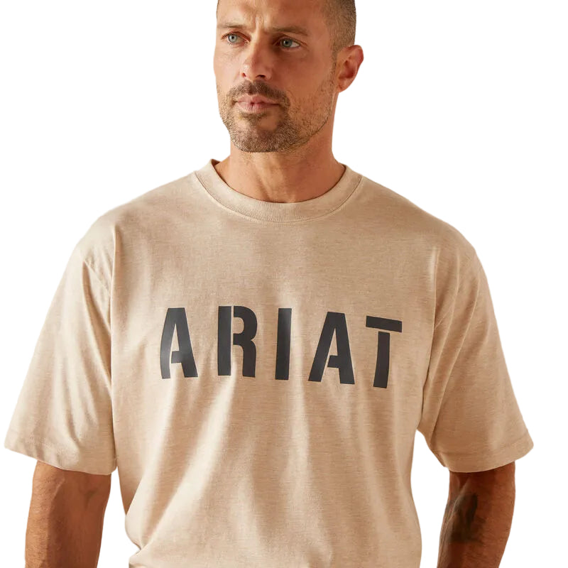 Ariat Men's Rebar Cotton Strong T-Shirt - Oat Heather