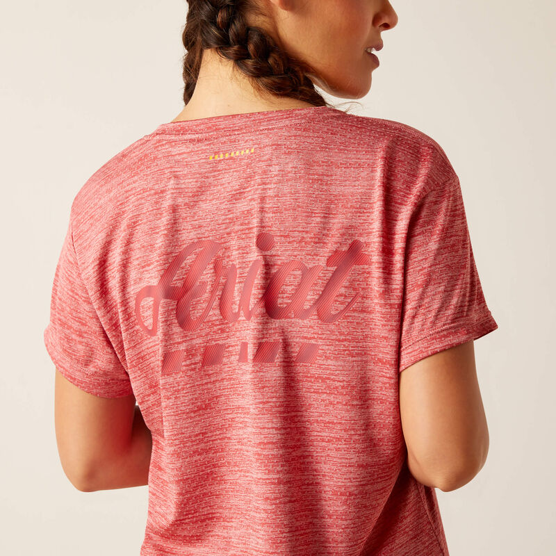 Ariat Women's Rebar Evolution Logo T-Shirt - Mineral Red