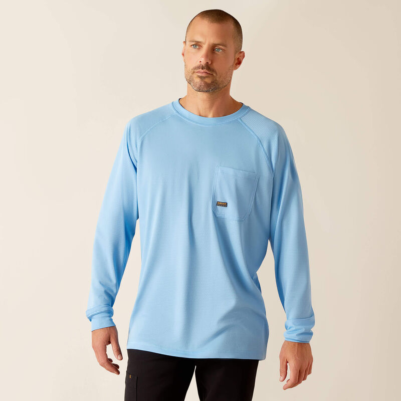 Ariat Men's Rebar Heat Fighter Jolly Wrencher T-Shirt - Stratosphere Blue