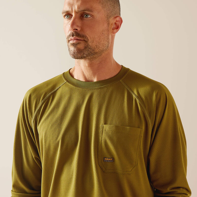 Ariat Men's Rebar Heat Fighter Jolly Wrencher Shirt - Lichen