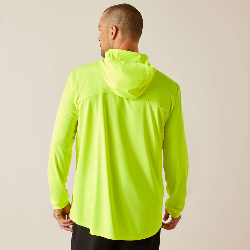 Ariat Men's Rebar Sunblocker Hooded T-Shirt - Safety Yellow