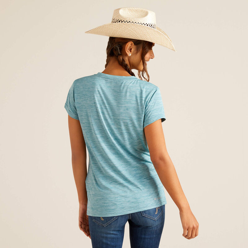 Ariat Women's Laguna Logo Baselayer Shirt - Brittany Blue