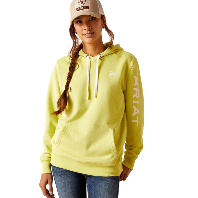 Ariat Women's Logo Hoodie - Celery Green